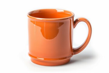 Colorful Ceramic Coffee Mug mock up on a white background. Great as product design, print space