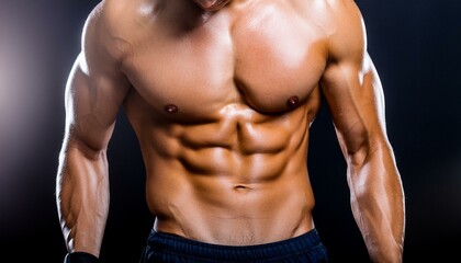 Strong man with 6 pack