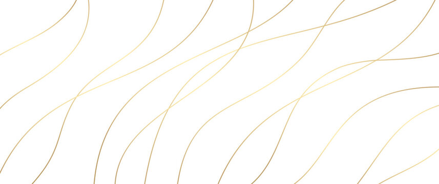 Premium background with with gold lines on white. Elegant abstract vector illustration for invitation, flyer, cover design, luxe invite, business banner, prestigious voucher.