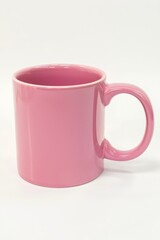 Colorful Ceramic Coffee Mug mock up on a white background. Great as product design, print space