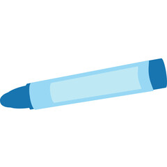 blue pencil isolated on white