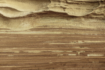 Close-up of Weathered Sandstone Rock Formation