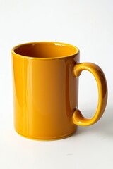 Colorful Ceramic Coffee Mug mock up on a white background. Great as product design, print space