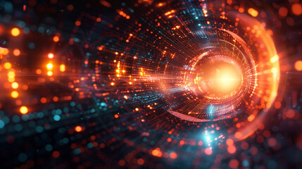 Obraz premium technology abstract background