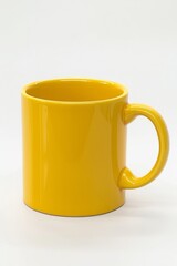 Colorful Ceramic Coffee Mug mock up on a white background. Great as product design, print space