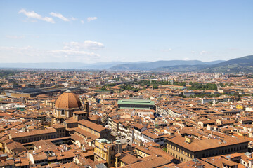 view of florence italy from atop the duomo