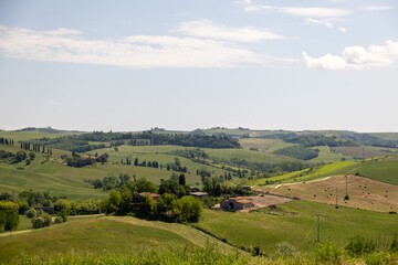 Naklejka premium landscape in the mountains tuscany italy