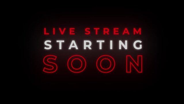 LIVE STREAM starting soon ! video broadcasting intro