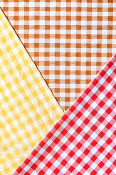 Colorful checkerboard fabric 