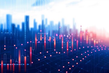 Gradient stock market concept background