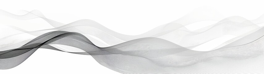 Elegant Charcoal Minimalist Thin Lines on White Background