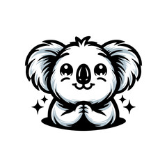 Koala logo design vector illustration. Koala vector. koala icon mascot design © Dhika