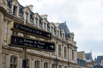 street signs in Paris France