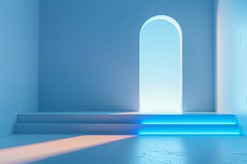 Blue Architectural Space Platform Business Background