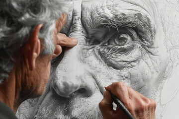 Depiction of shading and highlights being added to the digital drawing, creating depth and dimension,