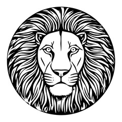 lion head silhouette