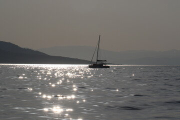 Fototapeta premium sailboat on the sea