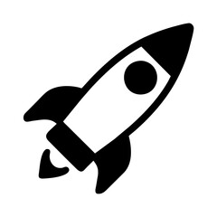 Rocket lunch icon vector illustration 