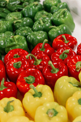 red and green peppers