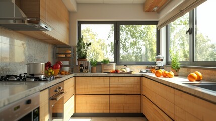 Spacious Kitchen With Abundant Counter Space