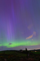 Northern light above Blessington Lakes