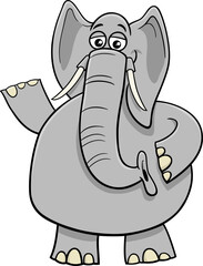 funyn cartoon elephant animal character