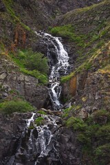 waterfall in the mountains