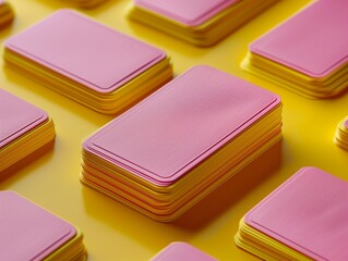 Color business cards. An empty business card. High quality photo. Generated by AI