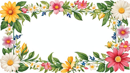 Frame with flowers. Frame of flowers. Floral Retro Ornament: A vintage oval frame adorned with intricate floral designs, evoking a sense of springtime nostalgia and baroque elegance.