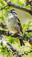 Bold and Captivating - The World of the White-Crowned Sparrow Zonotrichia Leucophrys in Nature's Dome