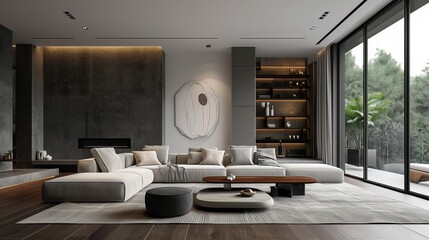 Aeesthetic living room ,modern and simple - Cool airy new designs