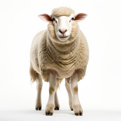 Fototapeta premium sheep isolated on white background