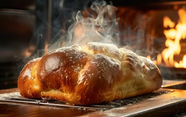 Freshly Baked Bread From Oven