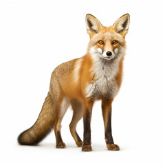 fox isolated on white background