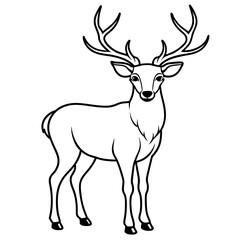 svg, deer-antlers vector illustration 