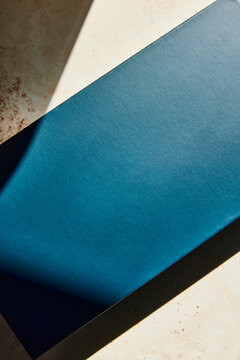 Plain blue box 