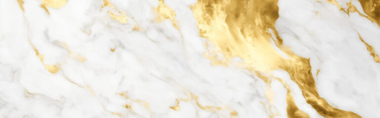 Luxurious white and gold marble textured background. Luxurious Italian Carrara marble for floor. Abstract design. polished onyx marble with high resolution golden splatter effect. Luxury modern art.