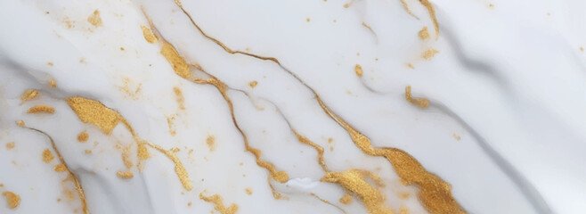 Luxurious white and gold marble textured background. Luxurious Italian Carrara marble for floor. Abstract design. polished onyx marble with high resolution golden splatter effect. Luxury modern art.