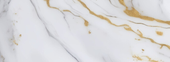 Luxurious white and gold marble textured background. Luxurious Italian Carrara marble for floor. Abstract design. polished onyx marble with high resolution golden splatter effect. Luxury modern art.