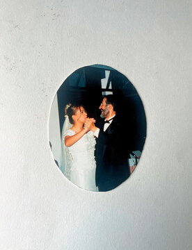 Father dancing with daughter at her wedding