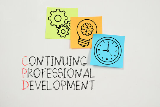 CPD Continuing professional development is shown using the text