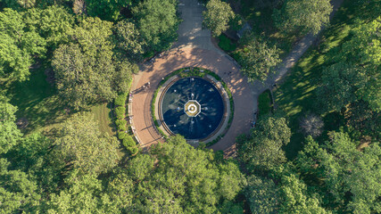 Aerial View of the Forsyth Park Fountain