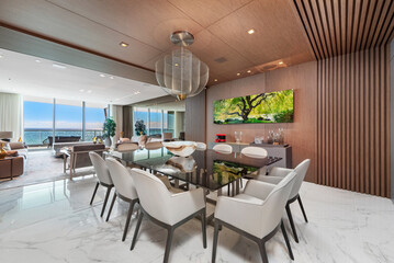 Living room view of condo in Miami Beach