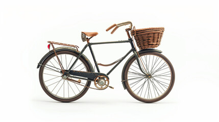 Fototapeta premium Vintage Bicycle With Front Basket