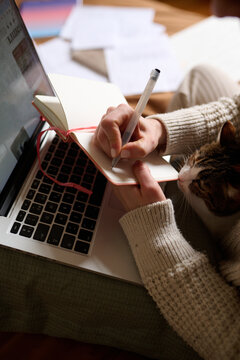 Jotting Down Ideas with a Cat