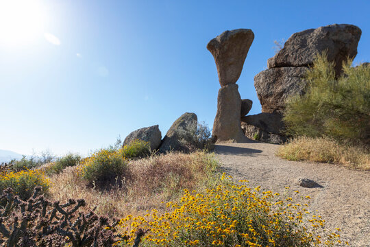  Desert balance rock Landscape Scottsdale Arizona Southwest 