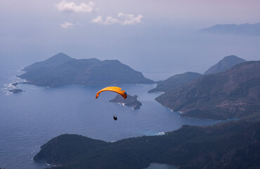 Fethiye Babadağ parachute and Ölüdeniz view