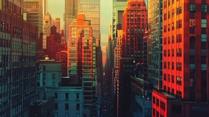 Obraz premium New York City Architecture Business Background