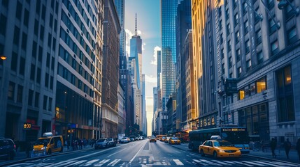 Fototapeta premium New York City Architecture Business Background
