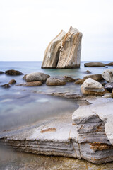Foca sail cliffs long exposure